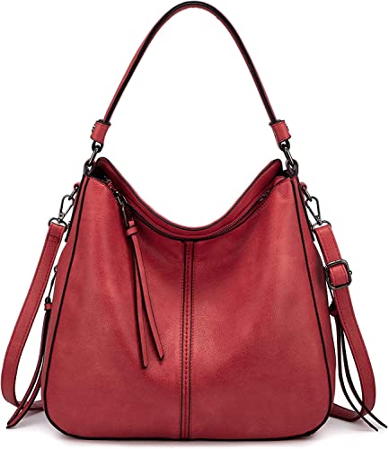 KEEKOS hand bag for women, Sling bag Designer Handbag Female Hobo Bag Tote Genuine Leather Large Crossbody Bags Ladies Luxury Handbags Women Stylish Duffel Cabin Size Air Bag (Red) (B0BJTRWS9X) Amazon Price History, Amazon Price Tracker