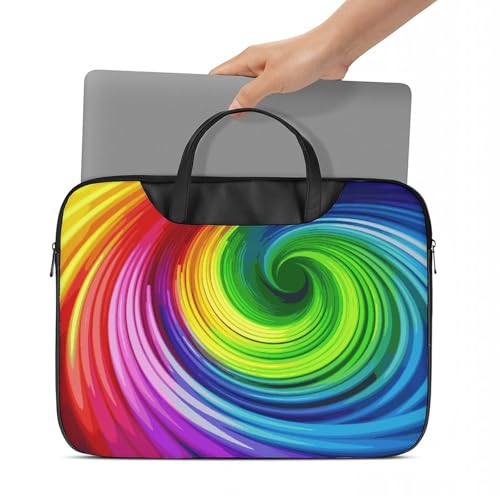 Bolsa para portátil de 17 pulgadas impermeable color arcoíris miniatura 6