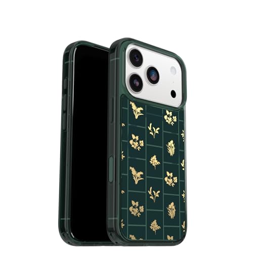 Image of OtterBox iPhone 17 Pro Symmetry Series Clear Case - Golden Bloom - Green