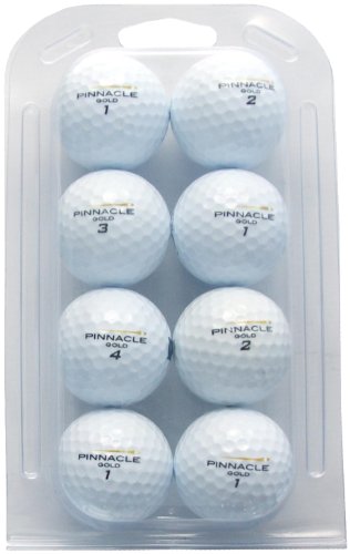 Pinnacle VAL-100-BOX-PIN - Bolas de golf reciclada categoría A , blanco, Lote de 100 Cover