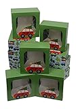 Christmas Cookie gift boxes, fold-able with holiday designs, set of 12 boxes (Tree on the Car)
