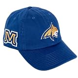 Desert Cactus Montana State University Baseball Hat Bobcats MSU Brimmed Embroidered Hats Cap Adjustable Cloth Strap Adult (Style D) Blue