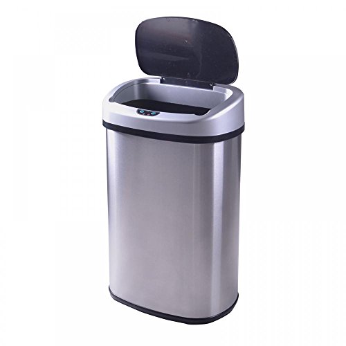 Fdw 1364 Kitchen Trash Can For Bathroom Bedroom Home Office Automatic Touch Free Garbage Bin thumb #3