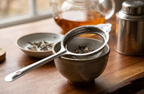 Image of Tea Strainer Stainless Steel 8 cm Medium - Fine Mesh Chai Chalani, Tea Filter for Cup, Coffee Strainer, Rust Resistant Kitchen Siever