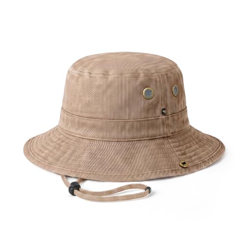 Image of Hot Summer Bucket Hat - Trendy Cotton Sun Hat for Beach, Golf, Fishing