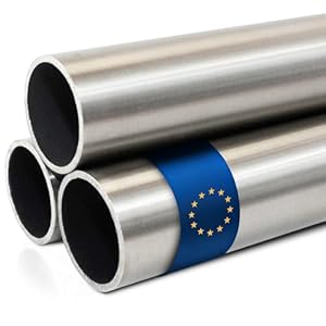 Stahl-Shop24 Edelstahlrundrohr Hohlprofil 1000 mm
