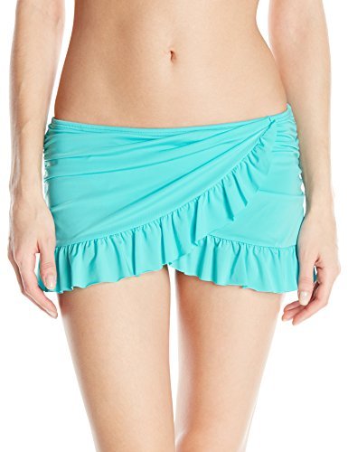 Kenneth Cole Reaction Women's Ruffle-Licous Asymmetric Skirted Bikini Bottom