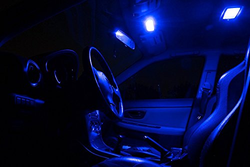 Ledpartsnow Interior Led Lights Replacement For 2015 Dodge Challenger Accessories Package Kit (9 Bulbs), Blue #TOP3