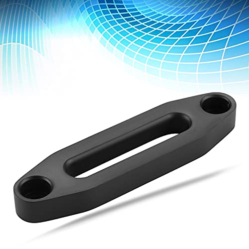 hawse fairlead Yctze pour hawse fairlead 6 Guide-câble en aluminium noir d'écubier de 6 pouces pour le VTT de câble de corde de treuil synthétique pour guide de treuil guide cable treu