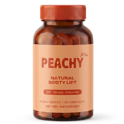 Peachy Me BBL Support Capsules Natural Booty & Curve Enhancement Supplement 60 Capsules