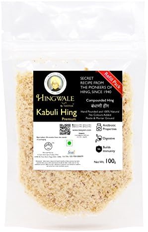 Tassyam Hingwale Strong Kabuli Hing 100g Refill Pouch | Hand Pounded & Natural