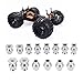 equlup RC Shock Absorber Ball Head, 14PCS RC Shock Absorber Iron RC Car ShockDamper BallHead Spare Parts for ZD 1/8 RC Cars