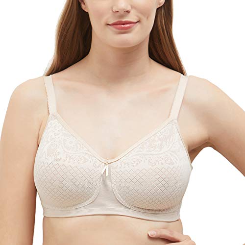 Wacoal womens Visual Effects Wire Free Minimizer Bra, Sand, 40D US