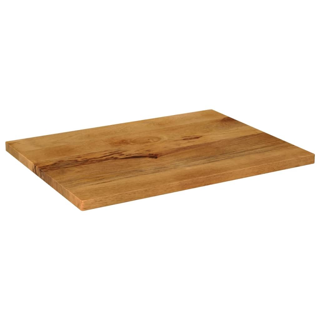 vidaXL Tischplatte, Holztischplatte Rechteckig Rustikal, Ersatztischplatte für Couchtisch Beistelltisch Esstisch, Holzplatte, Massivholz Mango