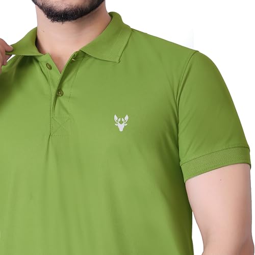 Image of Men's Premium Polo T-Shirt | Classic Collar | Smooth Finish | Half Sleeve Casual Wear (XS to 3XL)
