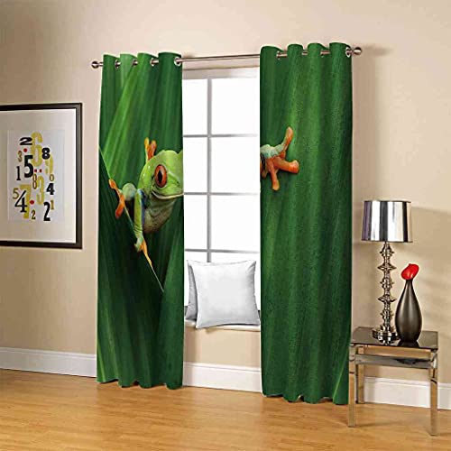 Rideaux occultants 3D grenouille pour chambre d'enfant 140x160 cm - 5