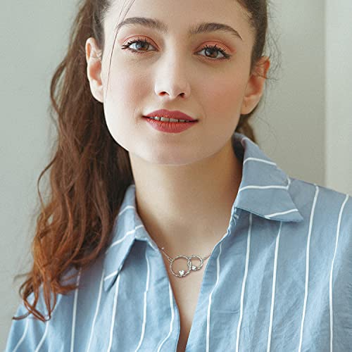 Sweet 16 Gifts for Her, 925 Sterling Silver Necklaces for Women Jewelry Two Interlocking Infinity Circle, 16th Birthday Gifts for Her Bestie Daughter2