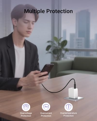 wegear USB C Fast Charging Charger, 30W Dual-Port GaN Nano Charger with Foldable Plug - image 8