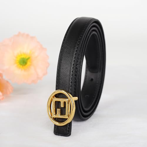 Image of Aurolran Women's Leather Belt with Buckle - Ideal for Dresses, Jeans, and Coats