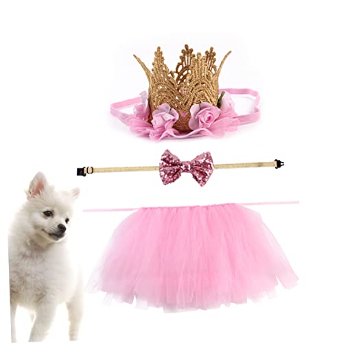 3 piezas disfraz divertido para perro set fiesta miniatura 4