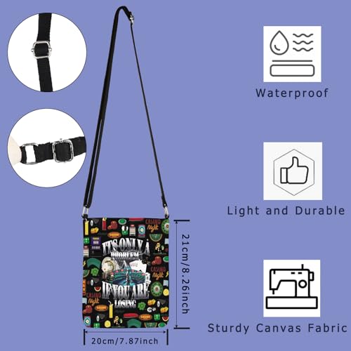 TIIMG It's Only A Problem If You Are Losing Gift Casino Night Gift Lucky Gambling Present Crossbody Bag2