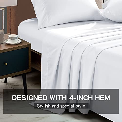 Freshculture Queen Flat Sheets Only 2 Pack - Hotel Quality Flat Bed Sheets thumb #1