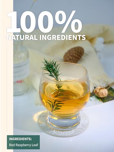 Image of TeeLux Raspberry Leaf Tea Bags, 2g /bag, Natural Red Raspberry Leaf Herbal Tea, Mild & Smooth Taste, Caffeine Free, 60 Count