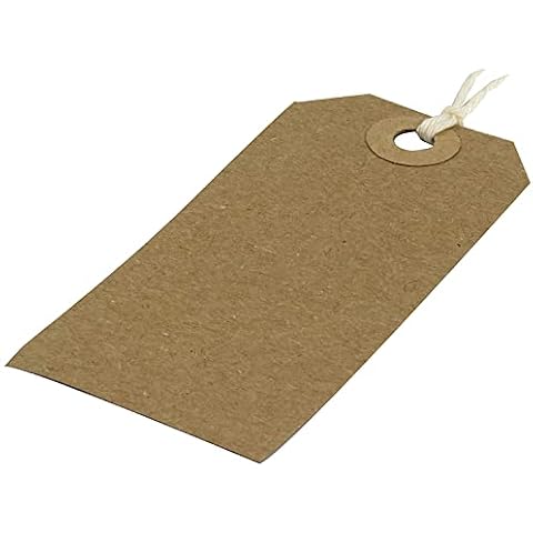 Q-Connect Strung Tags 82x41mm Buff Pack Cover