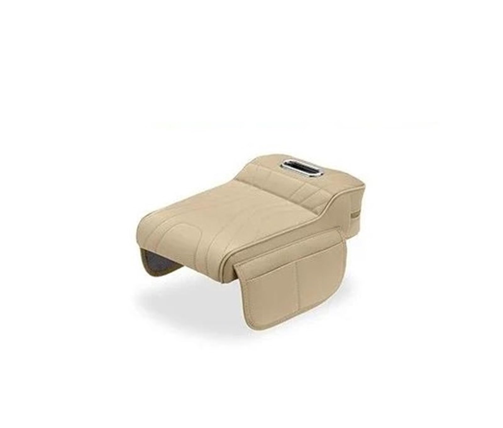 Armrest Organiser Tray For Jaecoo For J7 For JETOUR T2 For Haval H9 2rd 2024-2025 Car Armrest Box Height Increase Pad With Storage Bag HIMIUSIKTC(Beige)