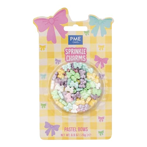 PME Cake Charms Vermicelles Nœuds Pastel (25 g / 0,9 oz)