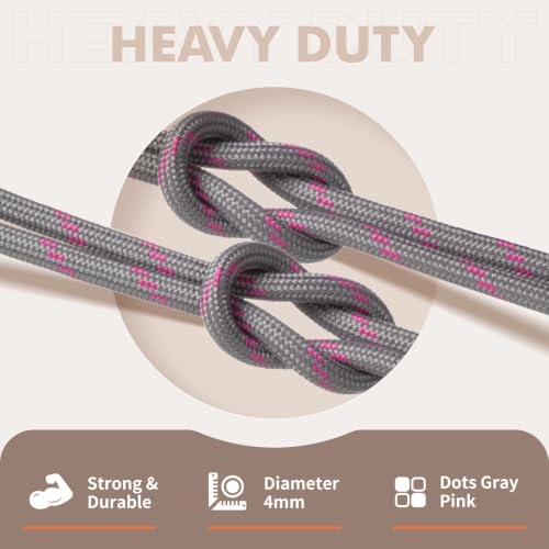 Image of Stepace 2 Pairs Round Heavy Duty Boot Laces for Hiking and Work Boots