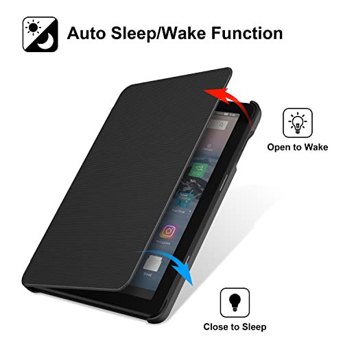 Soke Case For Kindle Fire Hd 8 & 8 Plus Tablet (Fit 2020 10Th Generation), Premium Protective Folio Stand Cover With Auto Wake/Sleep - Black #TOP3