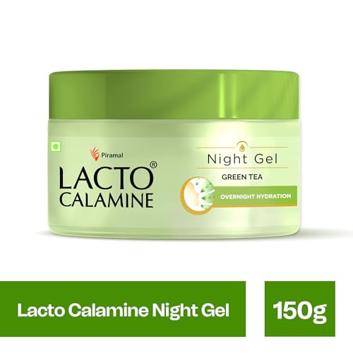 Lacto Calamine Green Tea Night Gel Moisturizer For Women | 50g x Pack of 1 | Night Cream For Oily Skin with Niacinamide & Glycolic Acid | Overnight Hydration | Sulphate &... - Image 7