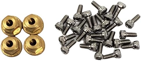 Miniatura 6 de NHX RC - Llantas de latón negro Beadlock de 1.0 pulgadas, 4 piezas Axial SCX24