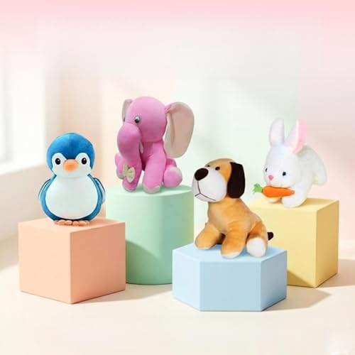 Image of Pack of 4 Elegant Rabbit, Appu, Setting Dog & Penguin Soft and Stuffed Teddy Bear,Soft Toys for Baby Boys /Girls (30CM)
