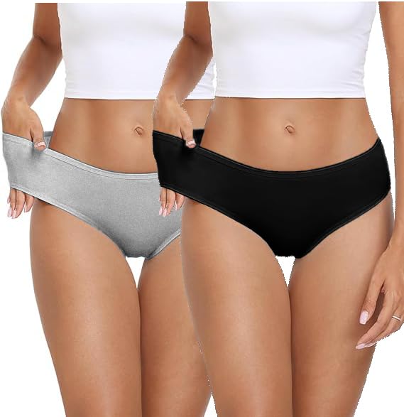 DIVING DEEP Breathable multipacks Underwear | Breathable Panties for Women | Soft mid Waist Stetchy Hipster Underwear | Briefs Combo for Women | Multipack Panties