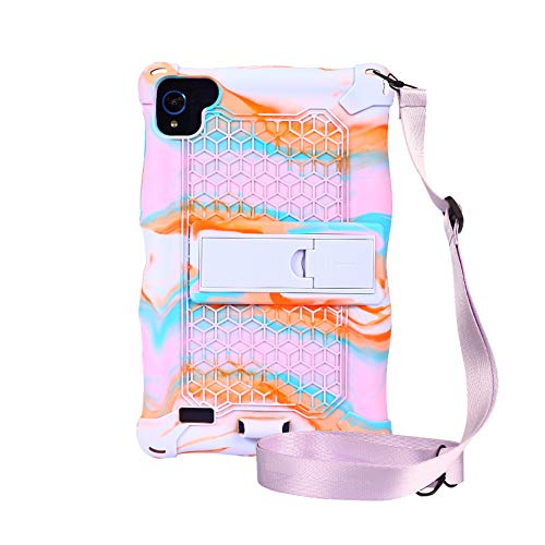 AKNICI-Funda-Antichoque-para-AOYODKG-H8-H6TECLAST-P80Samsung-Galaxy-Tab-A7-Lite-de-87Tab-A-80-2019-T290-T295-T297MatrixPad-S8DUODUOGO-E8Haehne-8-Correa-de-Hombro-y-Lapiz-Tactil-Rose-Morado