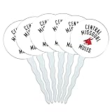 University of Central Missouri Mules Cupcake Picks Toppers Decoration Set