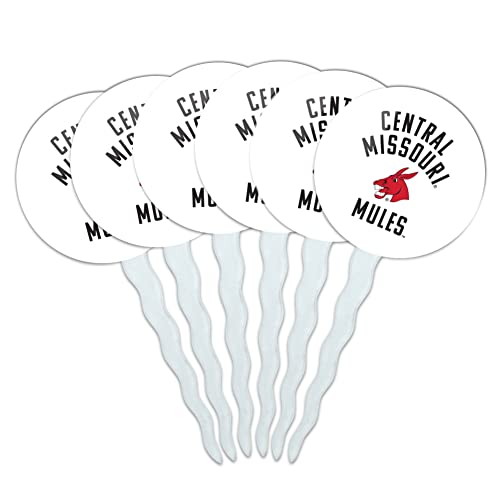 University of Central Missouri Mules Cupcake Picks Toppers Decoration Set
