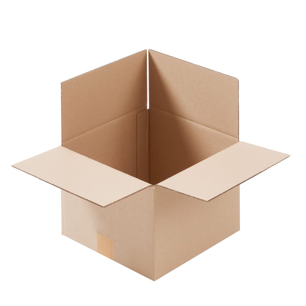 BB-Verpackungen 40x Faltkartons 250x250x185mm 2-wellig braun (40 Stück)| Kleiner Versandkarton, ideal als Warensendung, DHL Päckchen S, GLS/DPD XS-Paket