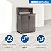 Suncast Patio Plastic Storage and Prep Station with Decorative Wicker Pattern and Multi Wall Panels for Patio, Garden, and Lawn Use, Stoney Gray