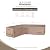 ULTCOVER Patio L-Shaped Left Facing Sofa Cover Waterproof for 6-Seater Outdoor Sectional Furniture Couch 85”W (Left Side) x 110”W (Back Length)