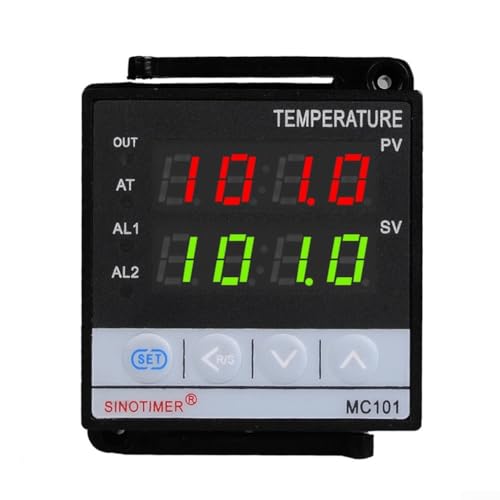 Controlador de temperatura PID MC101 para aplicaciones de calefacción y refrigeración con función de sintonización automática