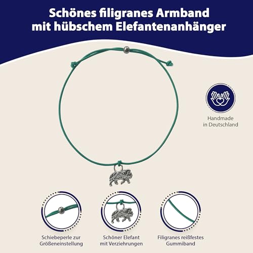 Pulseras Glücksschmiedin de plata con abalorios ajustables 3