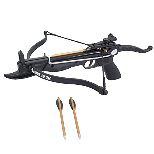 Southland Archery Supply Prophecy 80 Pound Self-Cocking Pistol Crossbow with Cobra System Limb (Black with 10/Pack Arrows)