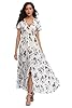 Ferrendo Women's Floral Maxi Dress Button Up Split... #1