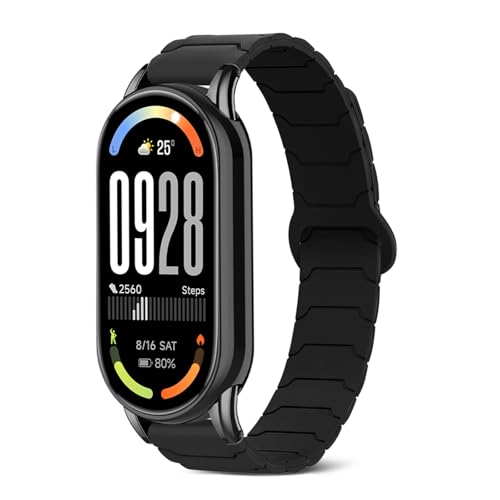 [CiimWaa] �o���h Xiaomi Smart Band 10/Xiaomi Smart Band 9/8 �Ή� ���C �V���R�� �o���h �X�}�[�g�E�H�b�` ���v�x���g ���͂Ȏ��C �����^ �H��v��Ȃ� �j�����p ���K�� ���i�K���� �r���v �x���g 