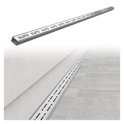 Wzmazingly Edelstahl Entwässerungsrinne 100cm Silber