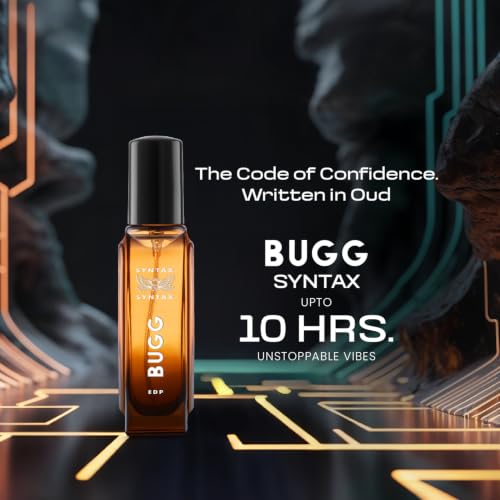 Image of BUGG Syntax By Riya Perfume for Men | 20 ml | Long Lasting | Rosy, Woody Oud & Amber Scent | Ideal Gift For Men | Eau De Parfum