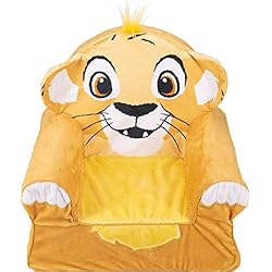 Marshmallow Furniture Comfy Foam Toddler Chair Kid's Furniture for Ages 18 Months and Up, Disney's The Lion King